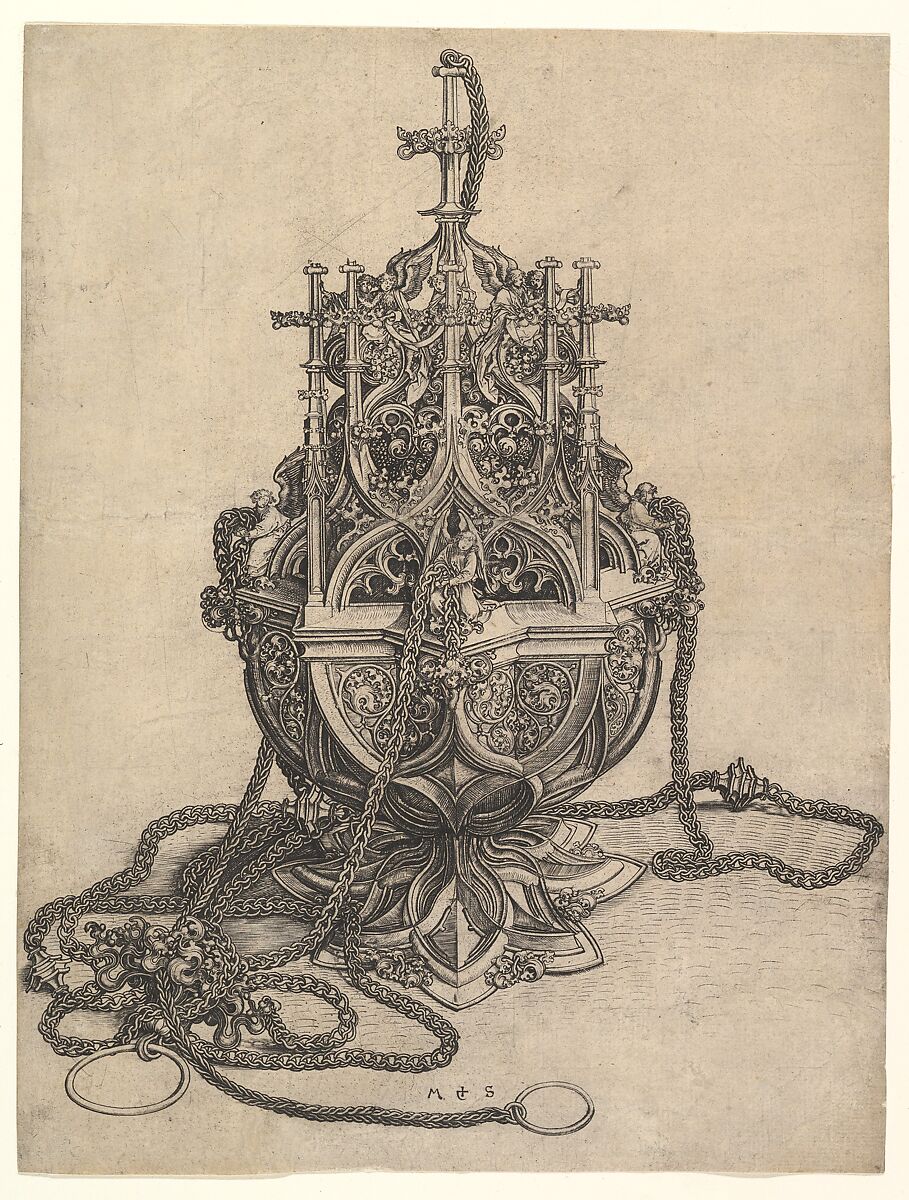 The Censer, Martin Schongauer (German, Colmar ca. 1435/50–1491 Breisach), Engraving 