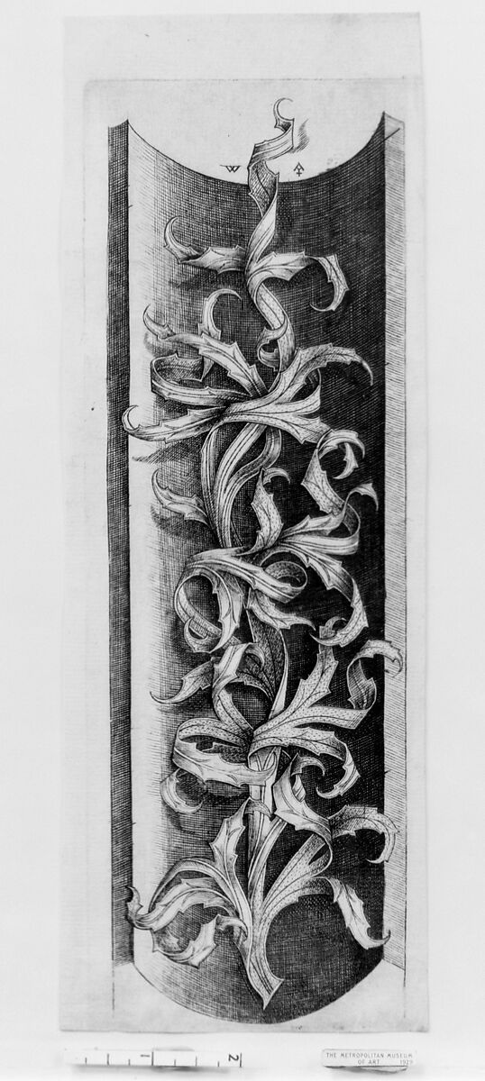 Foliate Ornament, Master W with Key (Netherlandish, active ca. 1465–90), Engraving