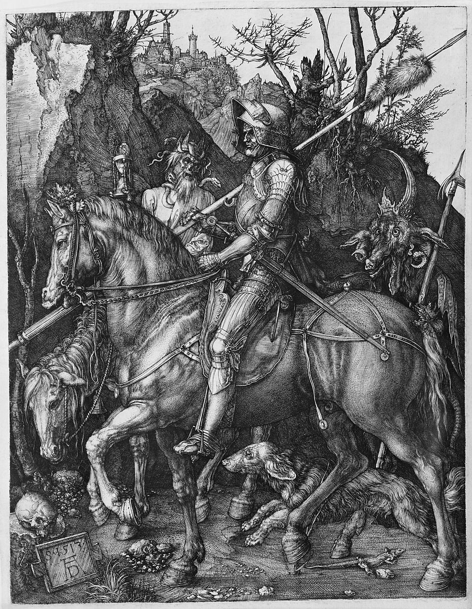 Knight, Death, and the Devil, Albrecht Dürer (German, Nuremberg 1471–1528 Nuremberg), Engraving