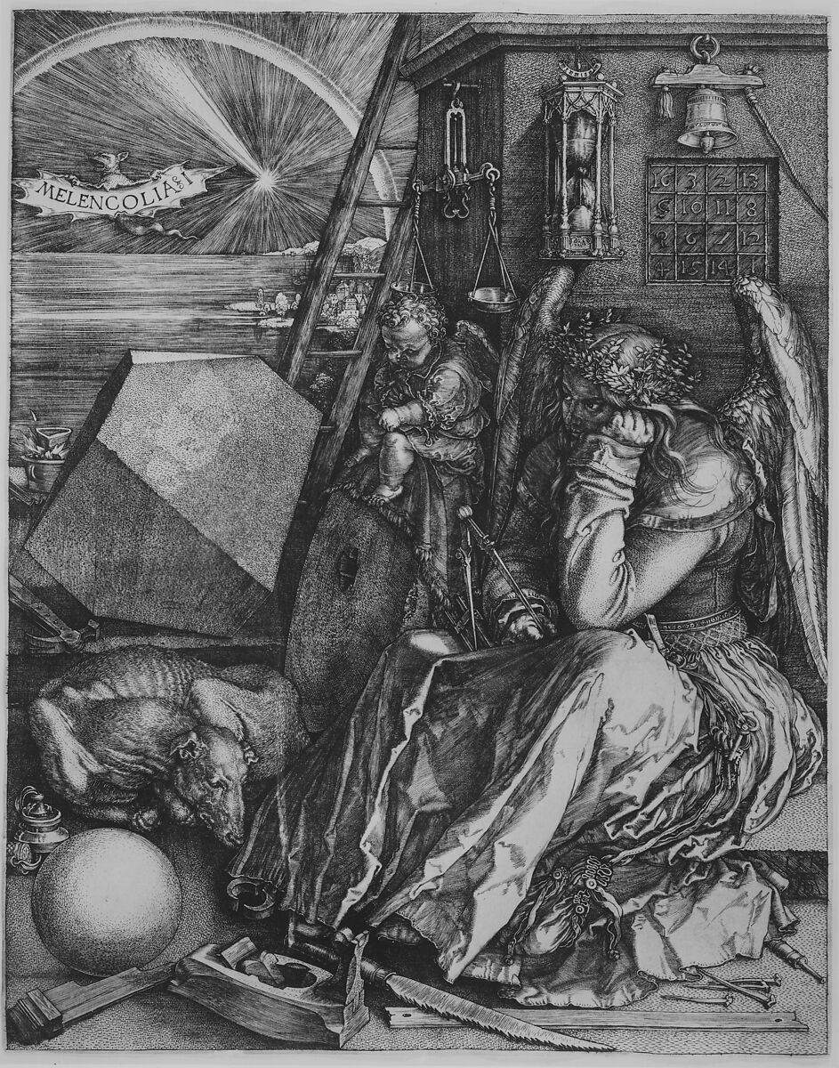 Melencolia I, Albrecht Dürer (German, Nuremberg 1471–1528 Nuremberg), Engraving