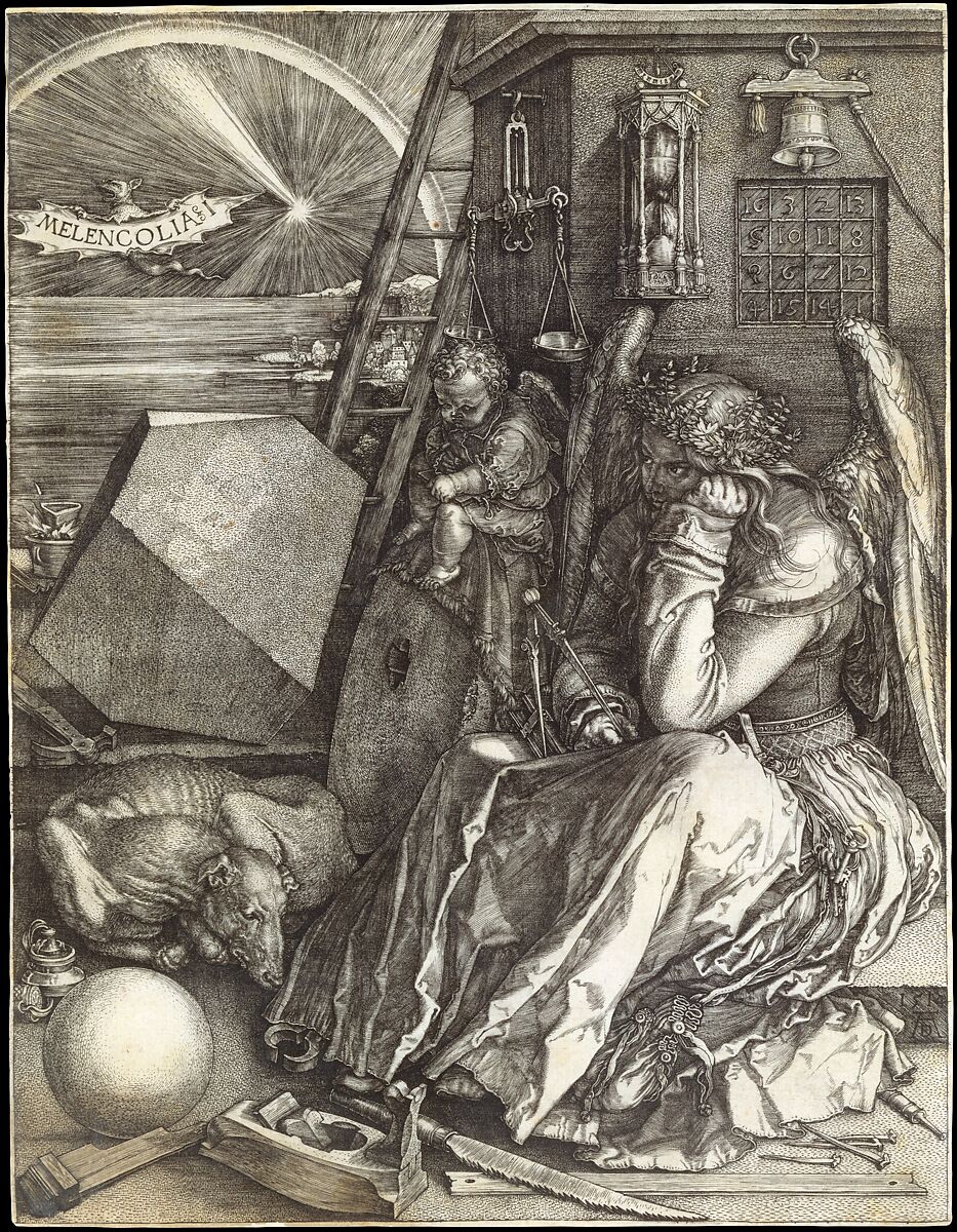 Melencolia I, Albrecht Dürer (German, Nuremberg 1471–1528 Nuremberg), Engraving