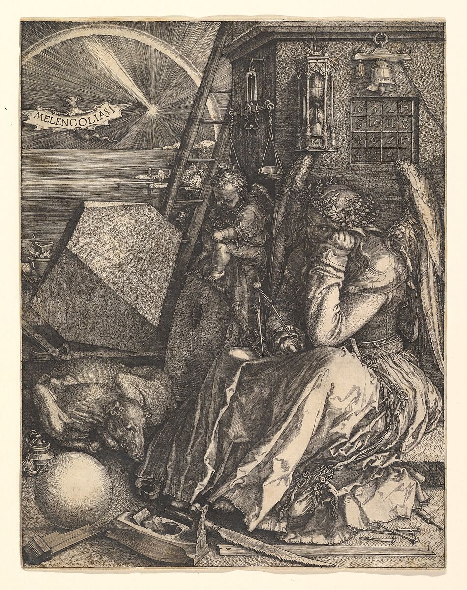 Melencolia I, Albrecht Dürer (German, Nuremberg 1471–1528 Nuremberg), Engraving 