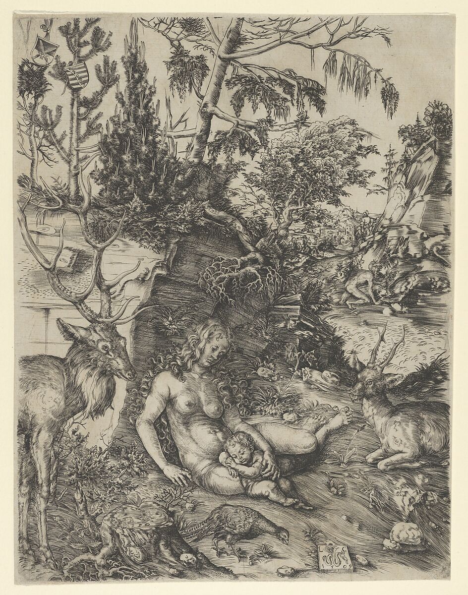 The Penance of Saint John Chrisostom, Lucas Cranach the Elder  German, Engraving
