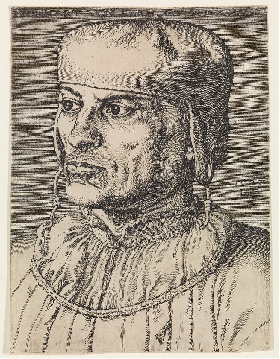 Leonhart von Eck, Barthel Beham (German, Nuremberg ca. 1502–1540 Italy), Engraving; first of two statea
