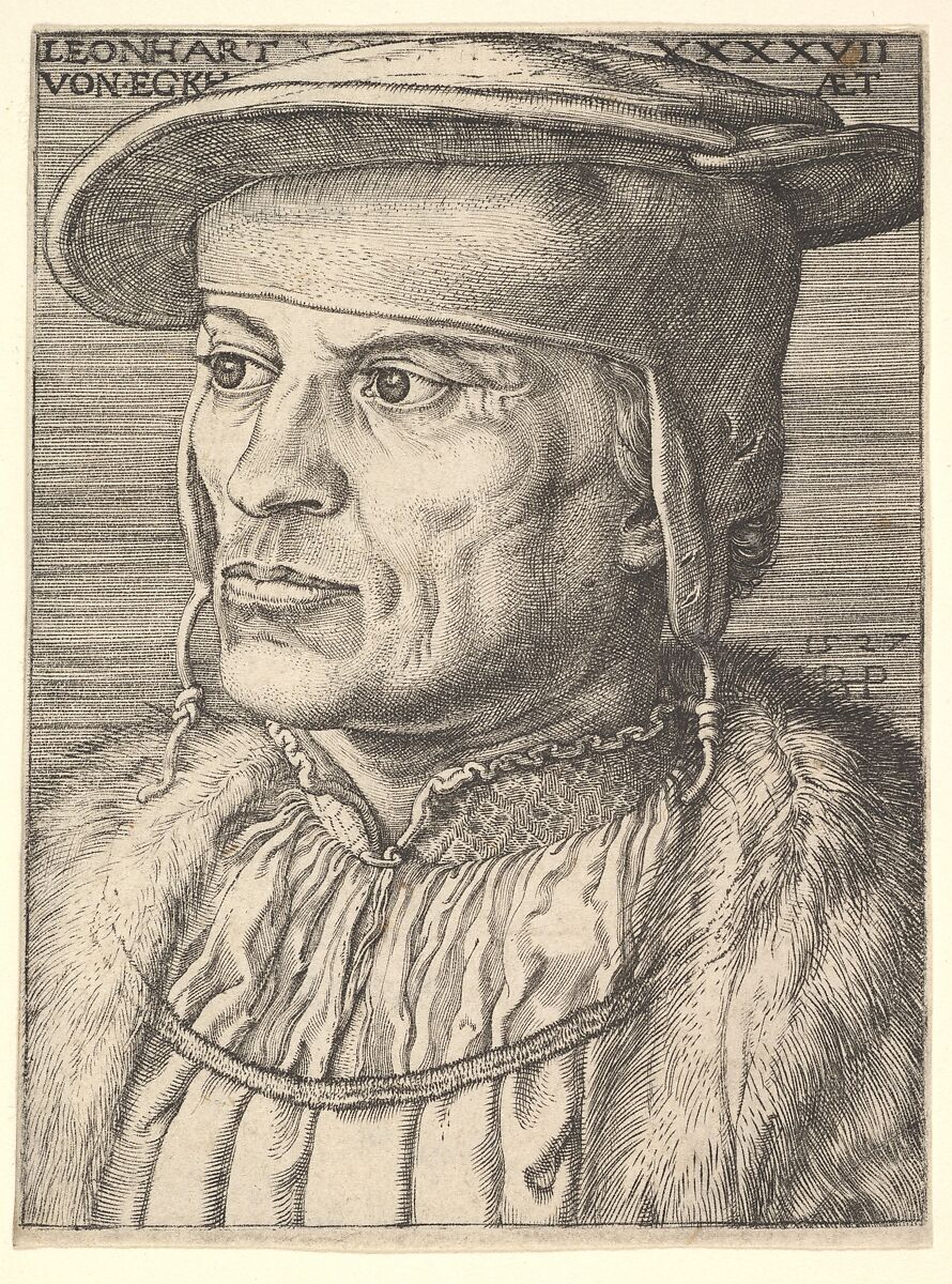 Leonard von Eckh, Barthel Beham (German, Nuremberg ca. 1502–1540 Italy), Engraving; second state 