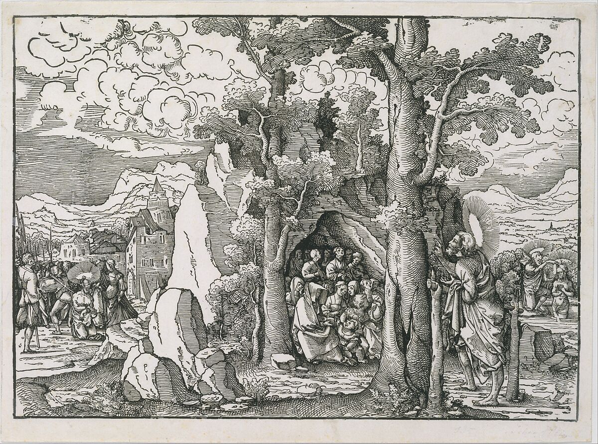 Scenes from the Life of Saint John the Baptist, Frans Crabbe van Espleghem (Netherlandish, Mechelen ca. 1480–1553 Mechelen), Woodcut 