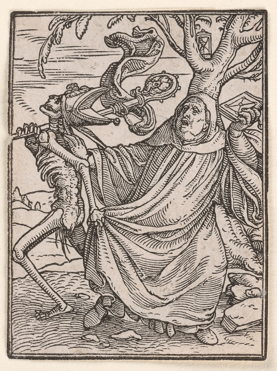 The Abbot, from "The Dance of Death", Hans Holbein the Younger (German, Augsburg 1497/98–1543 London), Woodcut 