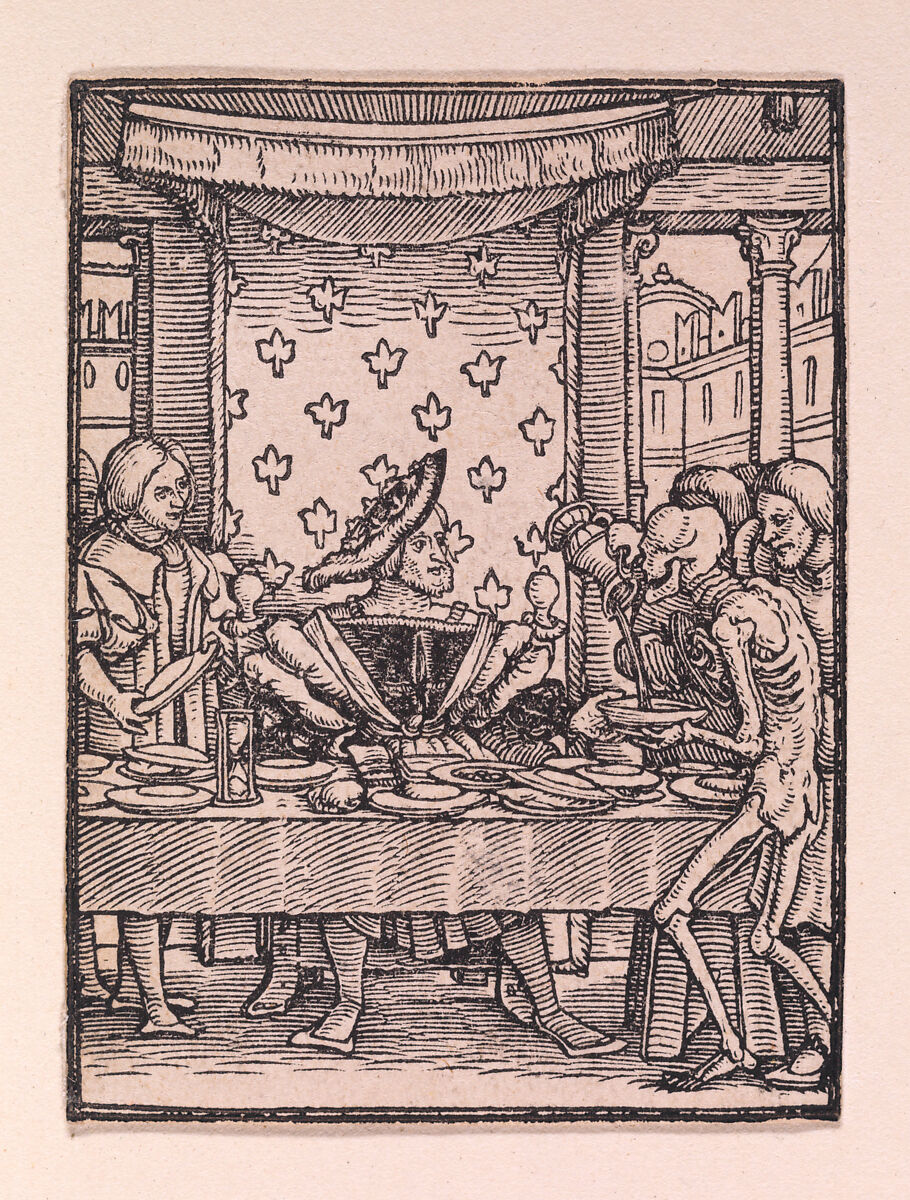 The Rich Man, from "The Dance of Death", Hans Holbein the Younger (German, Augsburg 1497/98–1543 London), Woodcut 