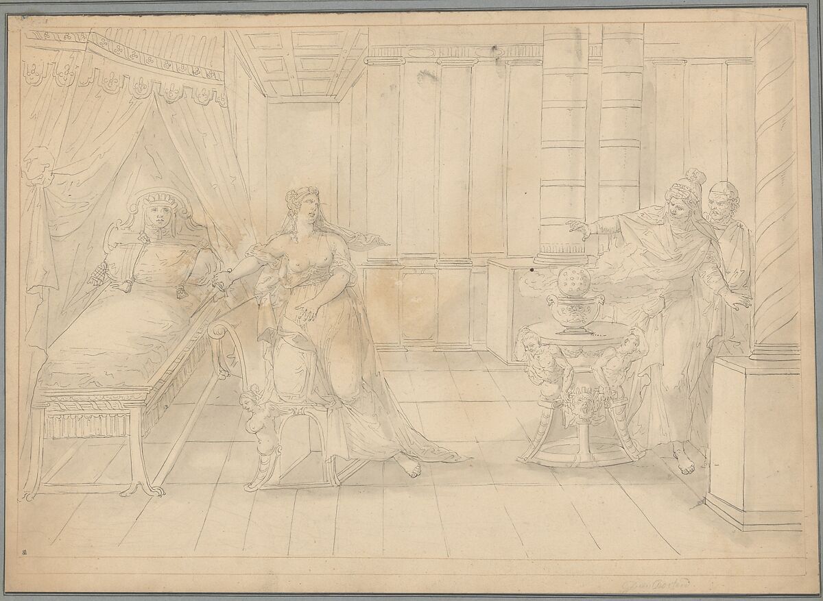 A Scene from Ancient History, François Boitard (French, ca. 1670–ca. 1715), Pen and black ink, gray wash 