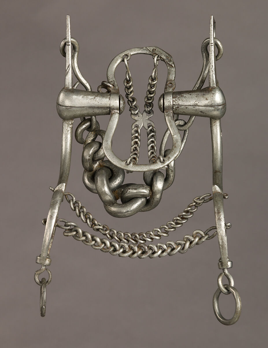 Curb Bit, Iron alloy, tin, French