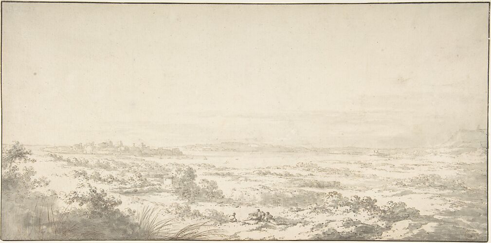 Distant View of Syracuse and its Harbor