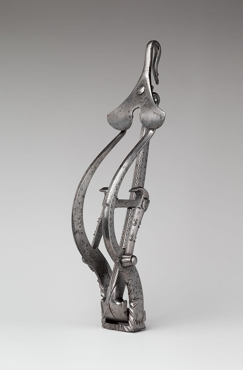 Spanning Lever (Gaffle or "Goat's-Foot" Lever), Steel, Western European, probably Spanish