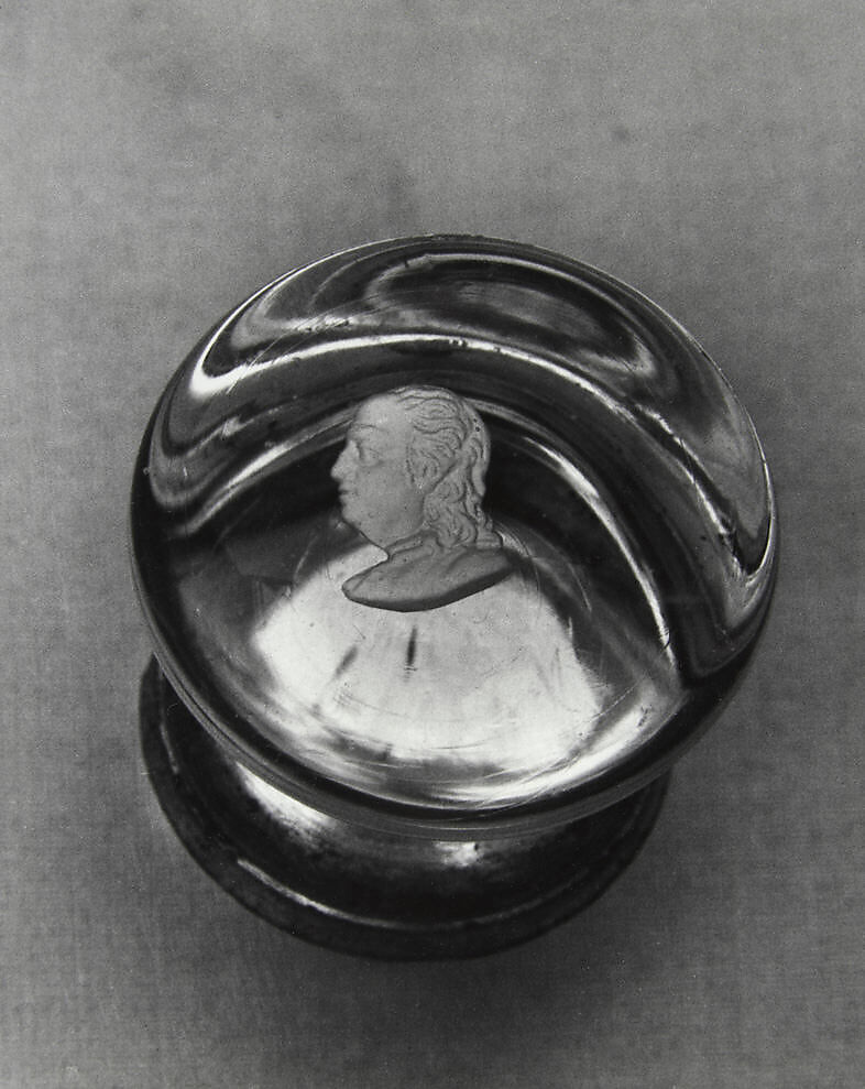 Door Knob, Glass, cameo portrait 