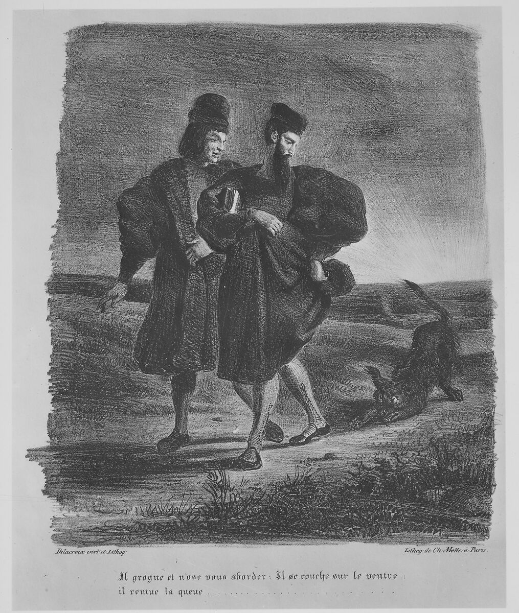 Faust, Eugène Delacroix (French, Charenton-Saint-Maurice 1798–1863 Paris), Lithograph; second state