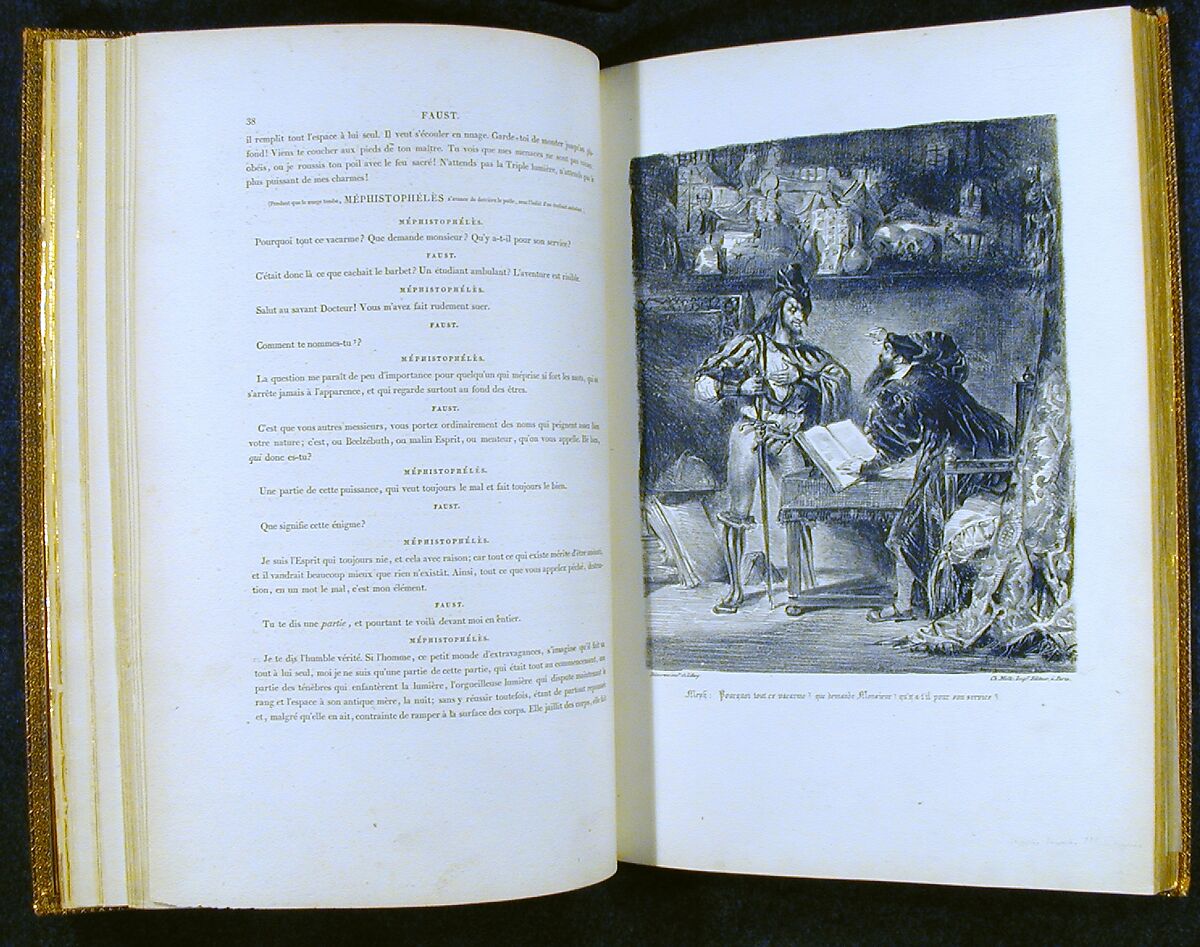 Faust, Eugène Delacroix (French, Charenton-Saint-Maurice 1798–1863 Paris), Lithograph; second state