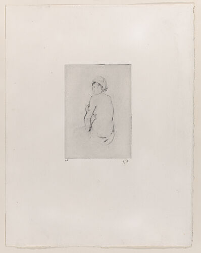 Seated Nude Seen from Behind