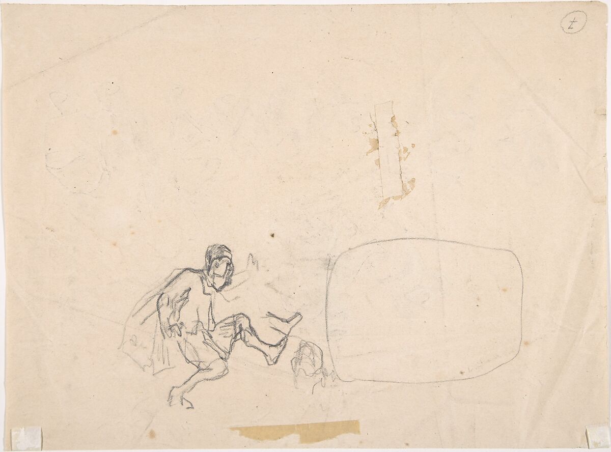Sheet with various peasants, Félicien Rops (Belgian, Namur 1833–1898 Essonnes), Graphite