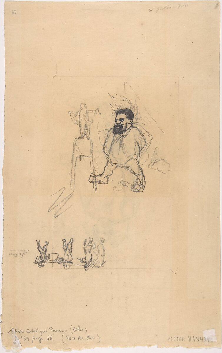 Victor Vanhove, Félicien Rops (Belgian, Namur 1833–1898 Essonnes), Graphite