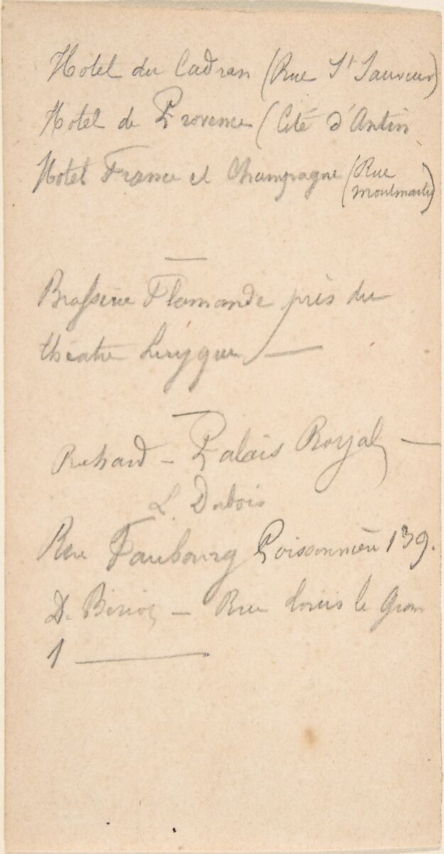 Notebook with sketches and notes, Félicien Rops (Belgian, Namur 1833–1898 Essonnes), Graphite