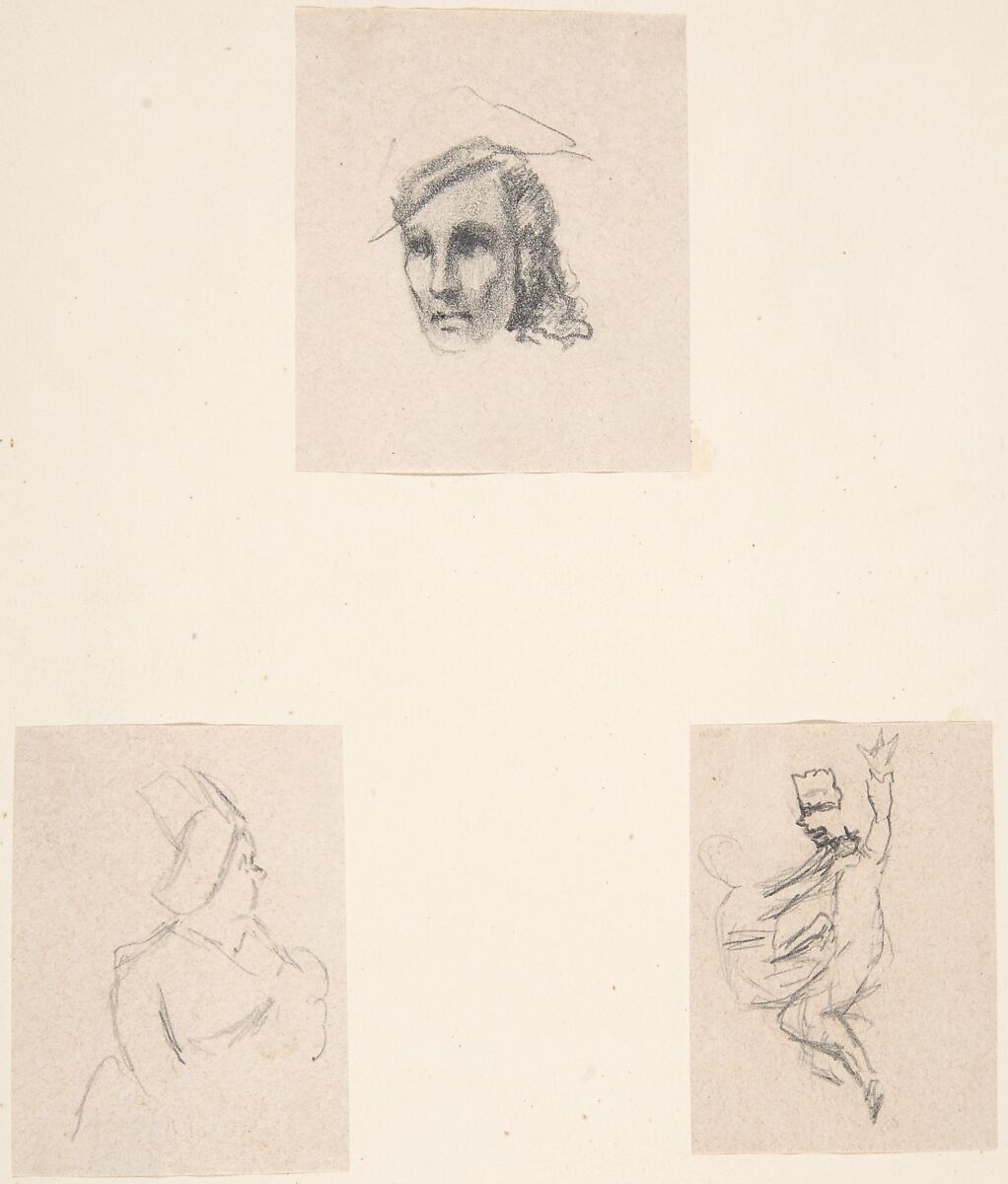Notebook with sketches and notes, Félicien Rops (Belgian, Namur 1833–1898 Essonnes), Graphite