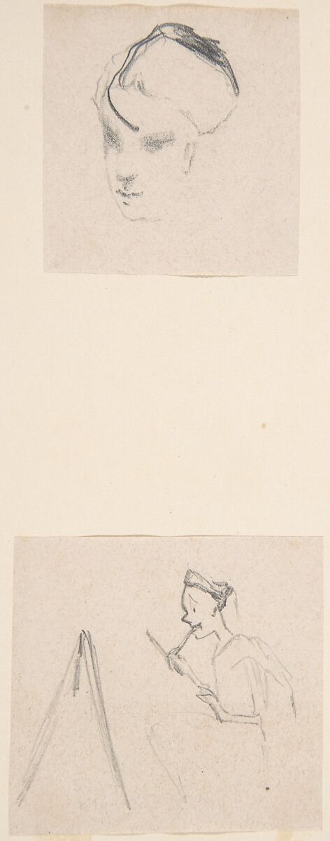 Notebook with sketches and notes, Félicien Rops (Belgian, Namur 1833–1898 Essonnes), Graphite