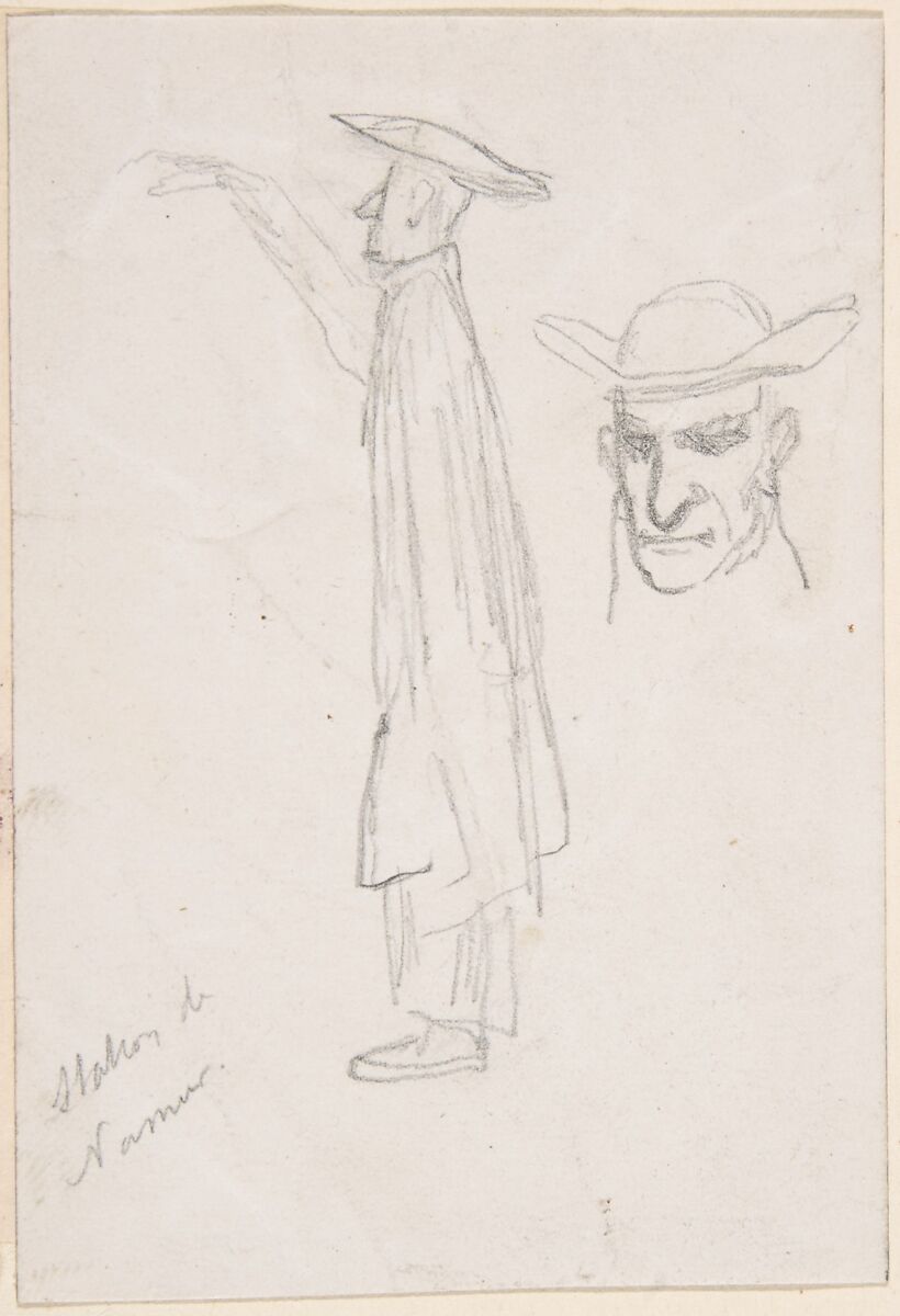 Notebook with sketches and notes, Félicien Rops (Belgian, Namur 1833–1898 Essonnes), Graphite
