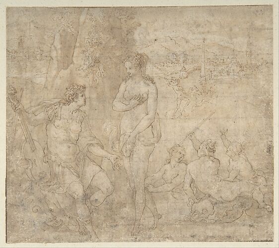 Apollo and Galatea in a Landscape with Neptune and Three Nymphs