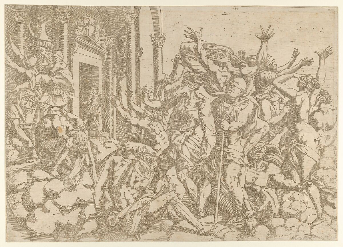Ignorance Defeated, Antonio Fantuzzi (Italian, active France, 1537–45), Etching 