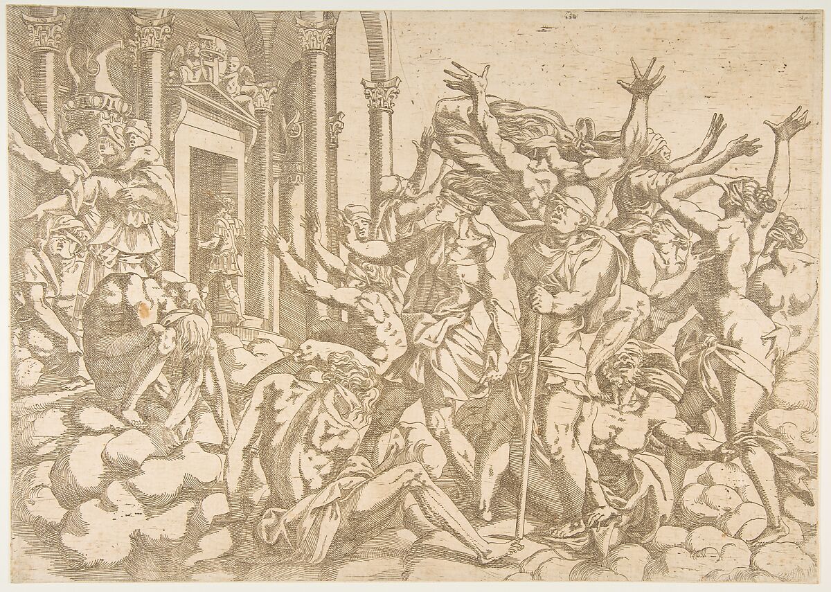 Ignorance Defeated, Antonio Fantuzzi (Italian, active France, 1537–45), Etching