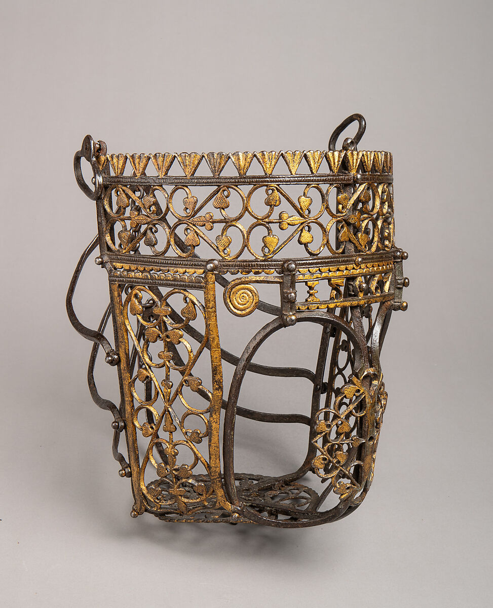 Horse Muzzle, Iron, gold, German