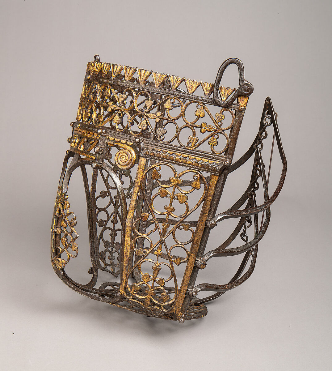 Horse Muzzle, Iron, gold, German