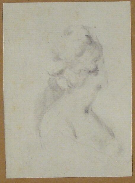 Head and shoulders of a Woman, Baron Dominique Vivant Denon (French, Givry 1747–1825 Paris), Black chalk