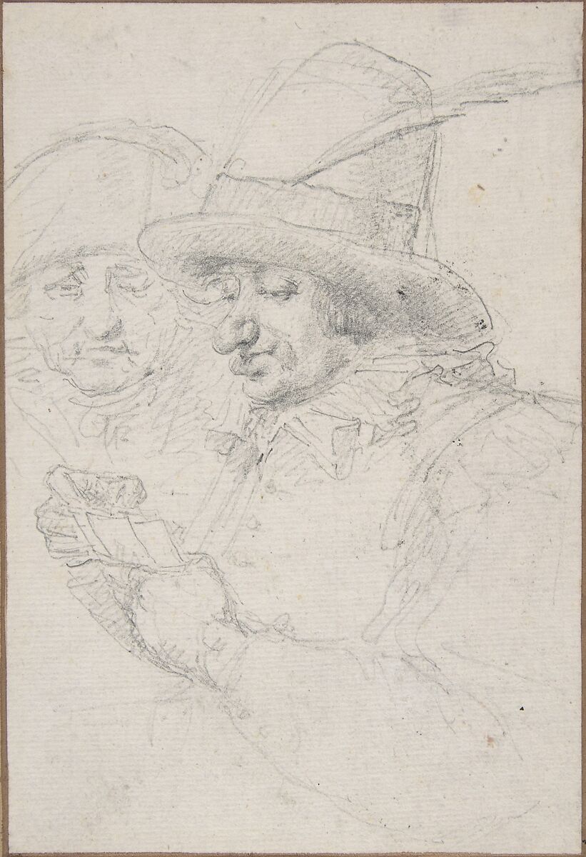 Replacements in the Parisian Guard Playing Cards, Baron Dominique Vivant Denon (French, Givry 1747–1825 Paris), Black chalk 