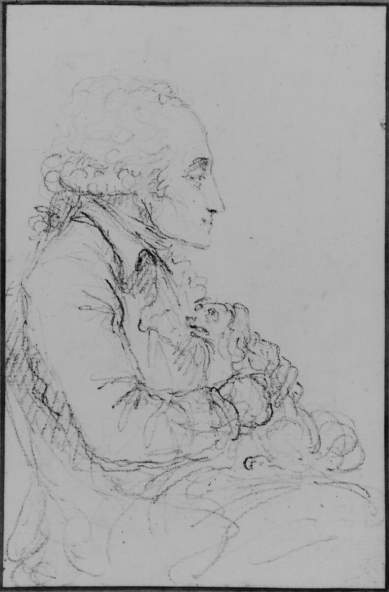 Georges-Auguste Couthon at the National Convention in 1793, Baron Dominique Vivant Denon (French, Givry 1747–1825 Paris), Black chalk
