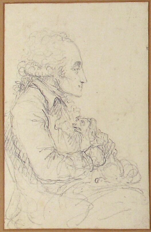 Georges-Auguste Couthon at the National Convention in 1793, Baron Dominique Vivant Denon (French, Givry 1747–1825 Paris), Black chalk