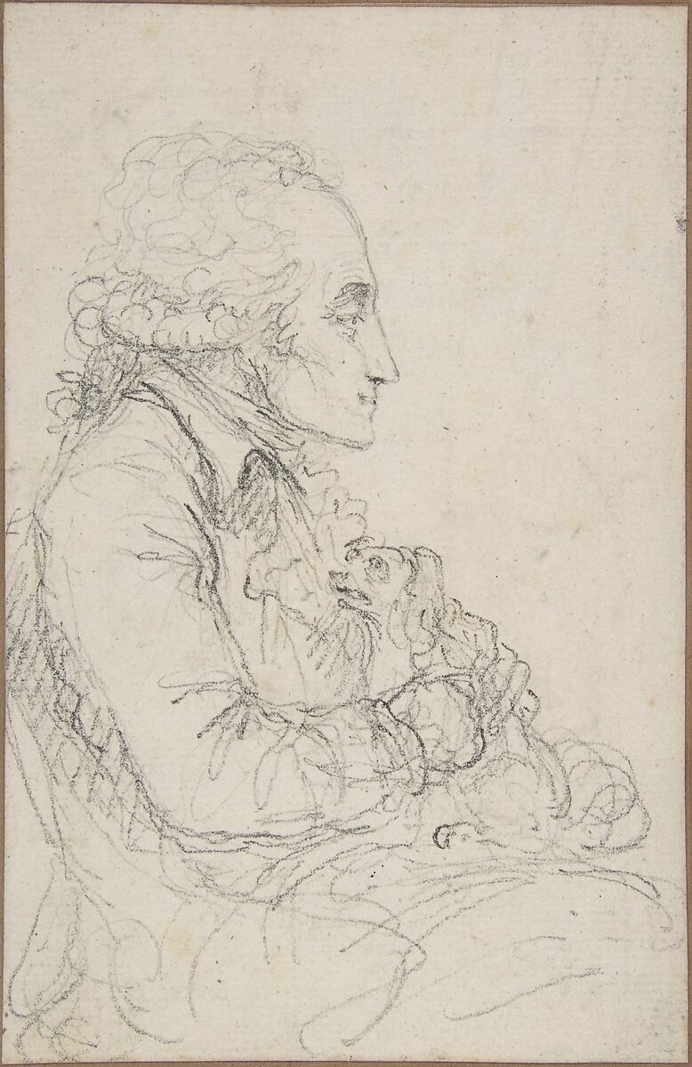 Georges-Auguste Couthon at the National Convention in 1793, Baron Dominique Vivant Denon (French, Givry 1747–1825 Paris), Black chalk 