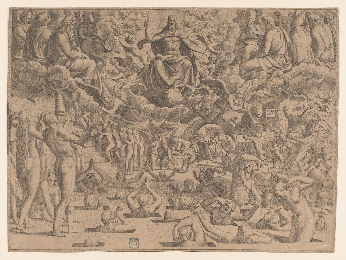 The Last Judgment, Jean Mignon (French, active 1535–ca. 1555), Etching 
