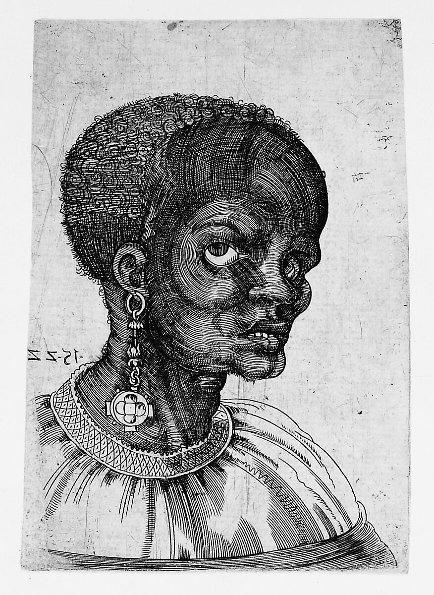 Head of a Man in Three-Quarter Profile, Frans Crabbe van Espleghem (Netherlandish, Mechelen ca. 1480–1553 Mechelen), Engraving