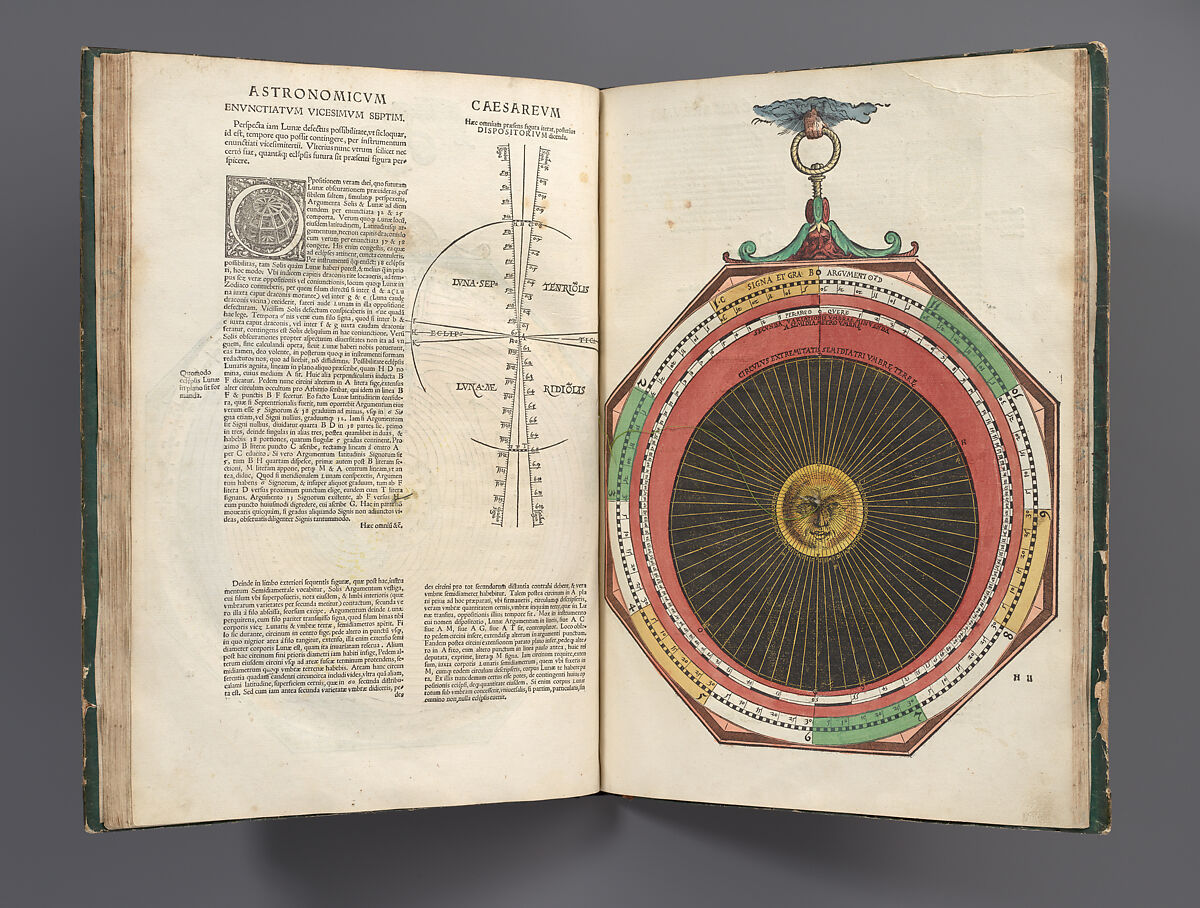 Astronomicum Caesareum, Michael Ostendorfer (German, (?) ca. 1490–1549 Regensburg), Hand-colored woodcuts