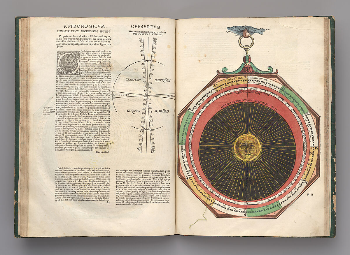 Astronomicum Caesareum, Michael Ostendorfer (German, (?) ca. 1490–1549 Regensburg), Hand-colored woodcuts