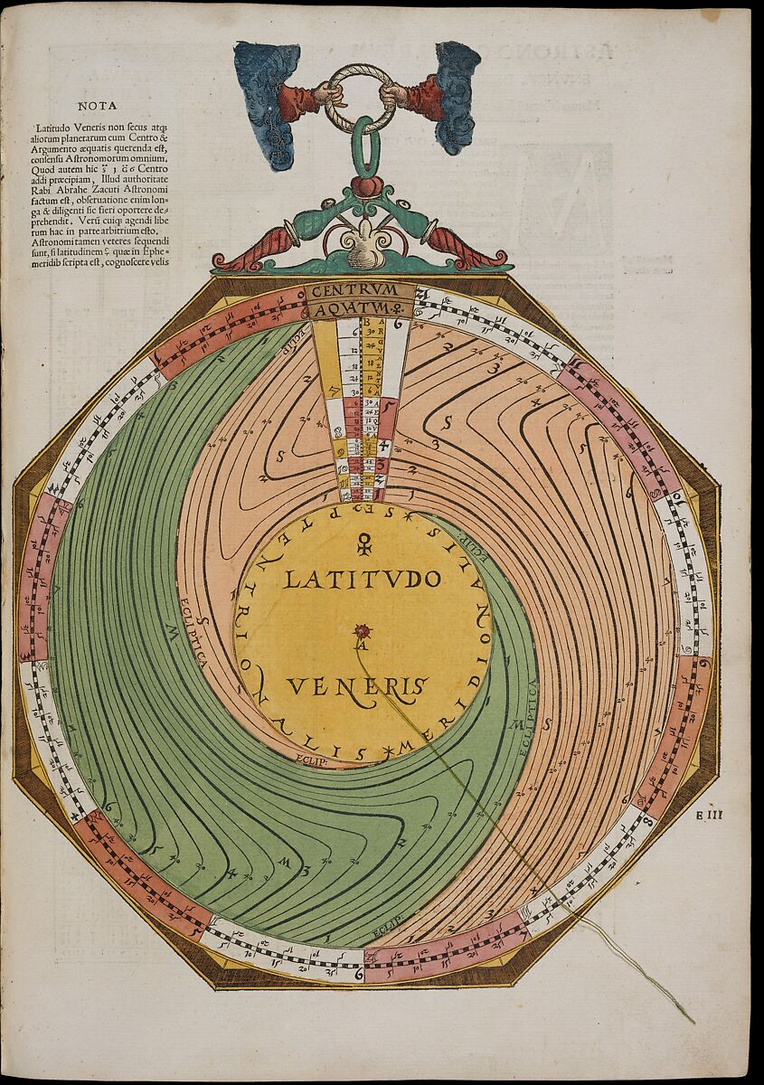 Astronomicum Caesareum, Michael Ostendorfer (German, (?) ca. 1490–1549 Regensburg), Hand-colored woodcuts