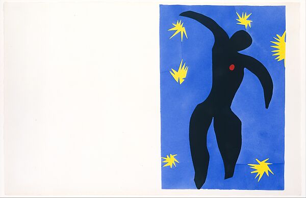 Icarus, plate VIII from the illustrated book "Jazz", Henri Matisse (French, Le Cateau-Cambrésis 1869–1954 Nice), Pochoir