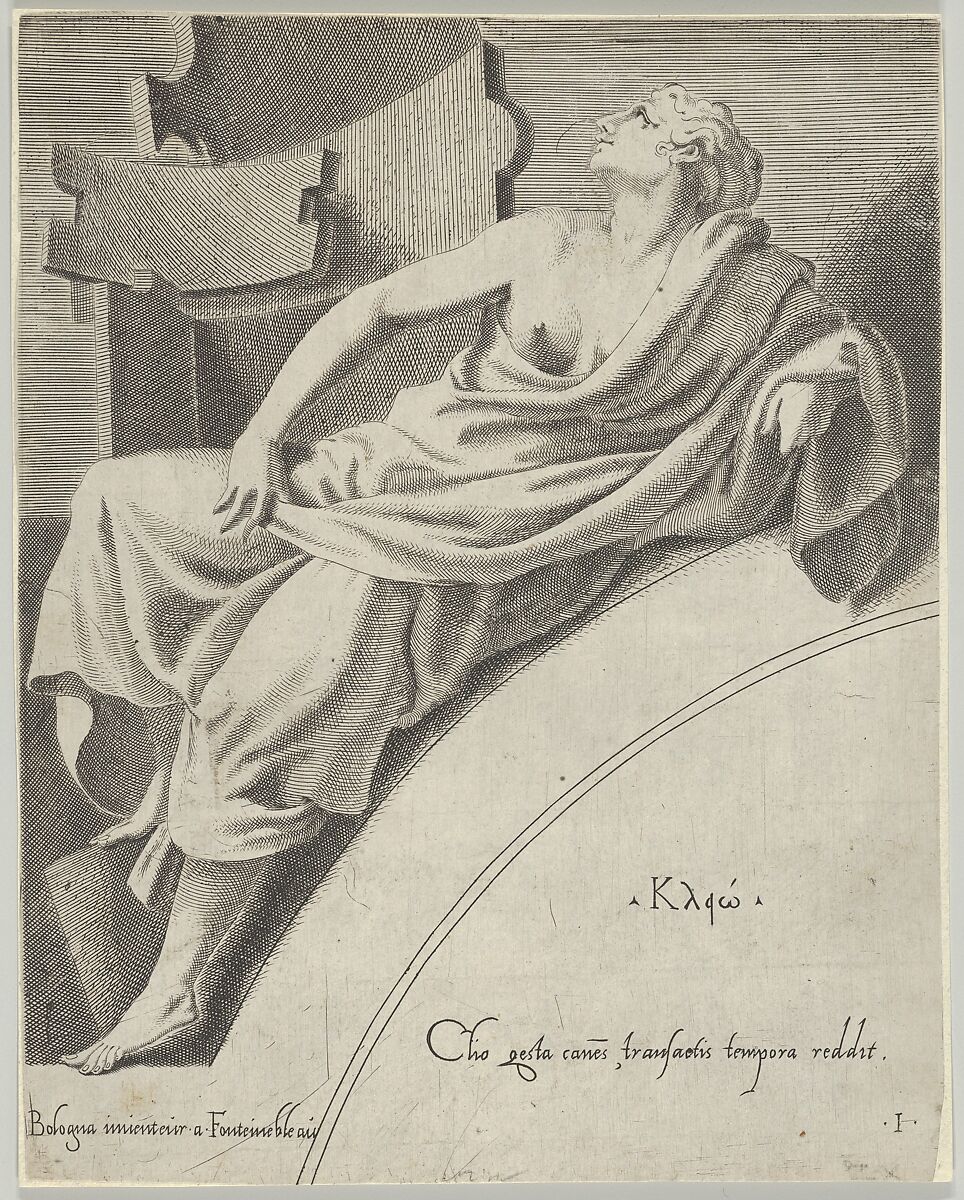 Clio, Anonymous, French-Italian, 17th century, Engraving 