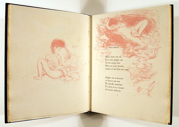Parallèlement, Illustrated by Pierre Bonnard (French, Fontenay-aux-Roses 1867–1947 Le Cannet), 109 lithographs printed in rose ink; 9 wood engravings