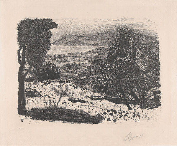 Landscape in the South of France, Pierre Bonnard (French, Fontenay-aux-Roses 1867–1947 Le Cannet), Lithograph