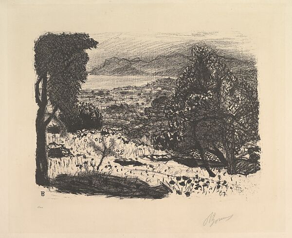 Landscape in the South of France, Pierre Bonnard (French, Fontenay-aux-Roses 1867–1947 Le Cannet), Lithograph 