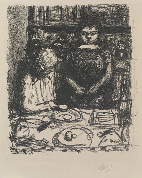 The Menu, Pierre Bonnard (French, Fontenay-aux-Roses 1867–1947 Le Cannet), Lithograph 