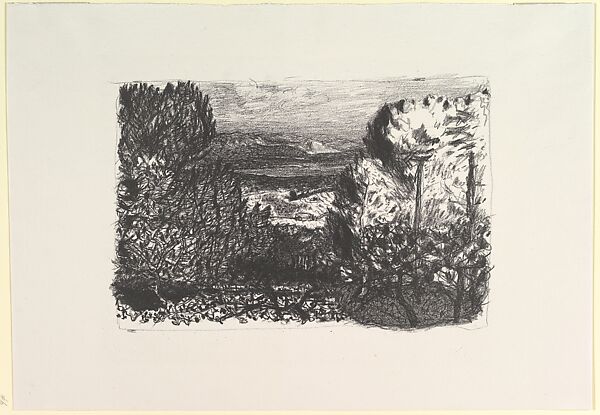 Last Light, Pierre Bonnard (French, Fontenay-aux-Roses 1867–1947 Le Cannet), Lithograph; trial proof 