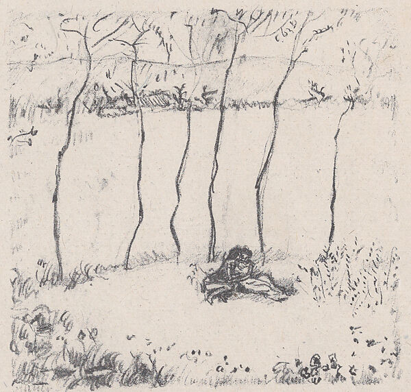 Couple in the Grass, from "Daphnis and Chloe" by Longus, Pierre Bonnard (French, Fontenay-aux-Roses 1867–1947 Le Cannet), Lithograph; proof