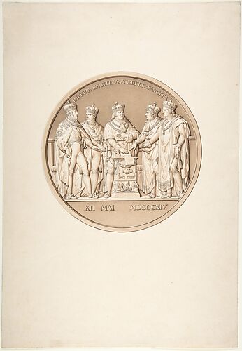 Design for a Medal Commemorating the Treaty of Paris, 1814